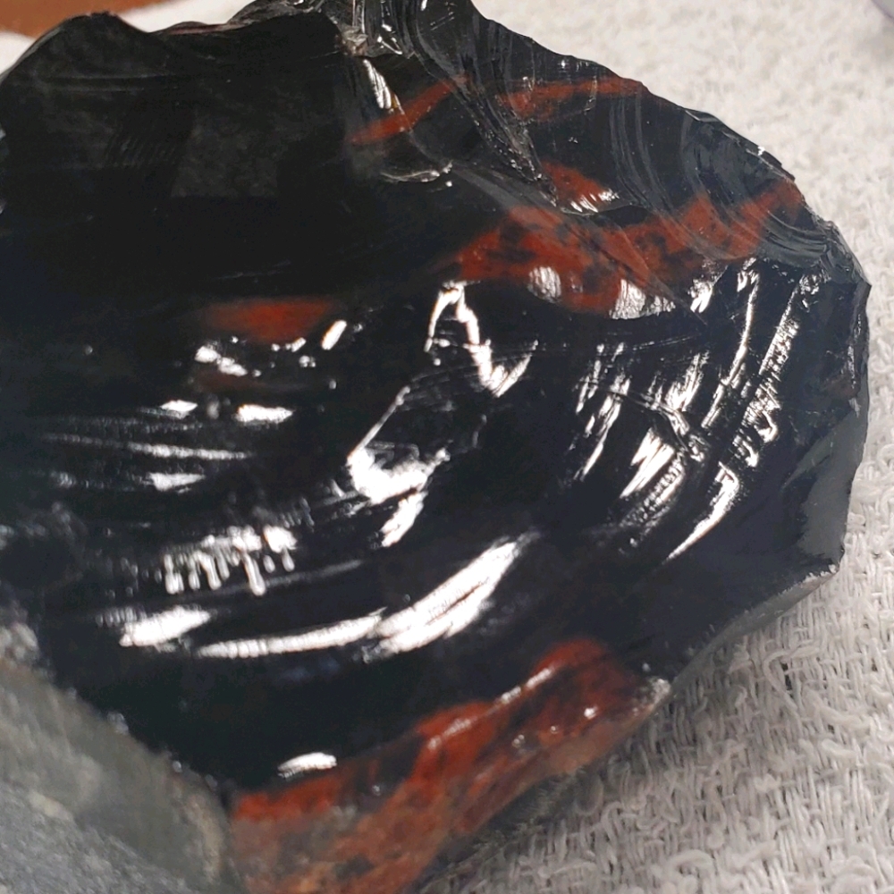 Obsidian / Red Jasper
